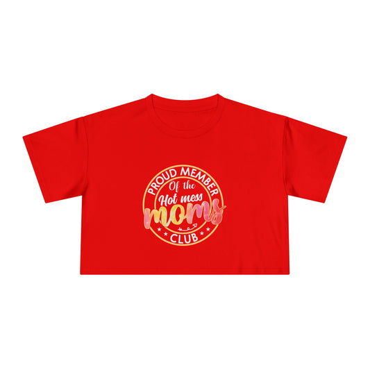 Stylish Mom Crop Tee | Trendy Women’s T-Shirt, Mother's Day Gift, Casual Wear, Summer Outfits, Relaxed Fit