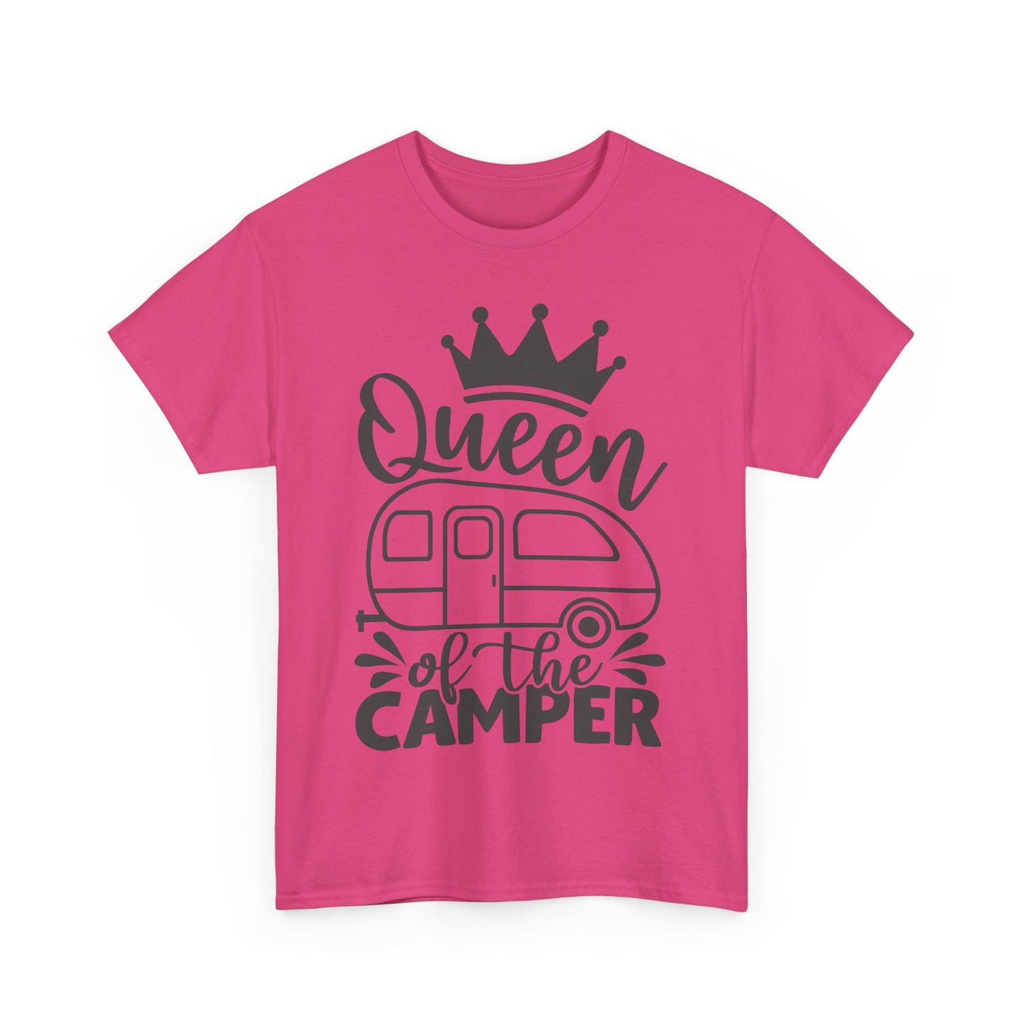 Queen of the Camper Unisex Heavy Cotton Tee - Perfect for Adventure Lovers
