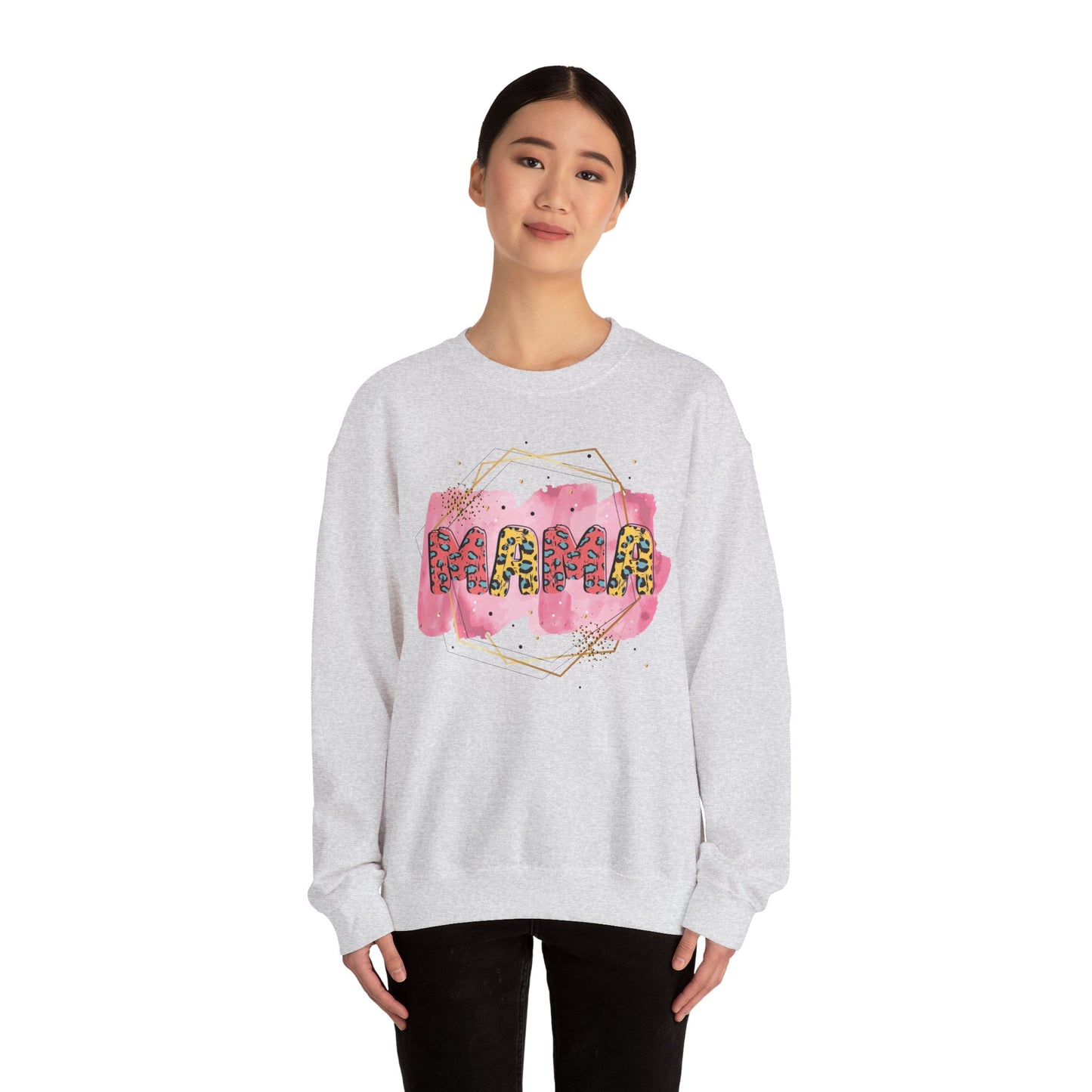 Mama Pride Crewneck Sweatshirt - Trendy Unisex Heavy Blend