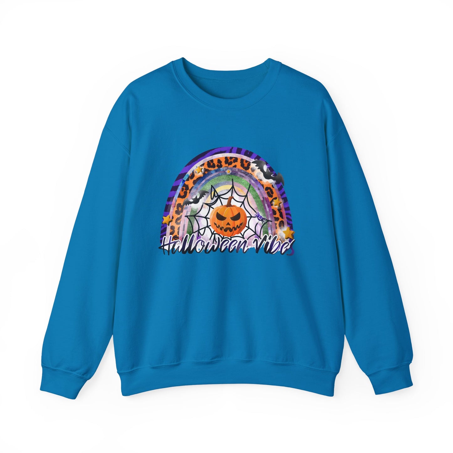 Halloween Vibes Crewneck Sweatshirt | Unisex Autumn Apparel, Cozy Fall Fashion, Halloween Gifts, Spooky Season Outfit, Pumpkin Sweatshirt