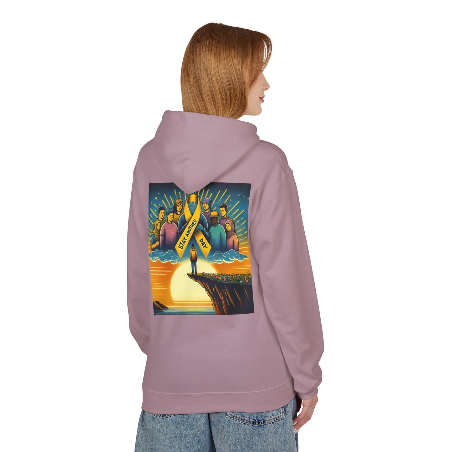 Stay Another Day Hoodie, Inspirational Fleece Sweatshirt, Unisex Gift, Motivational Apparel, Casual Hoodie for Everyday Wear