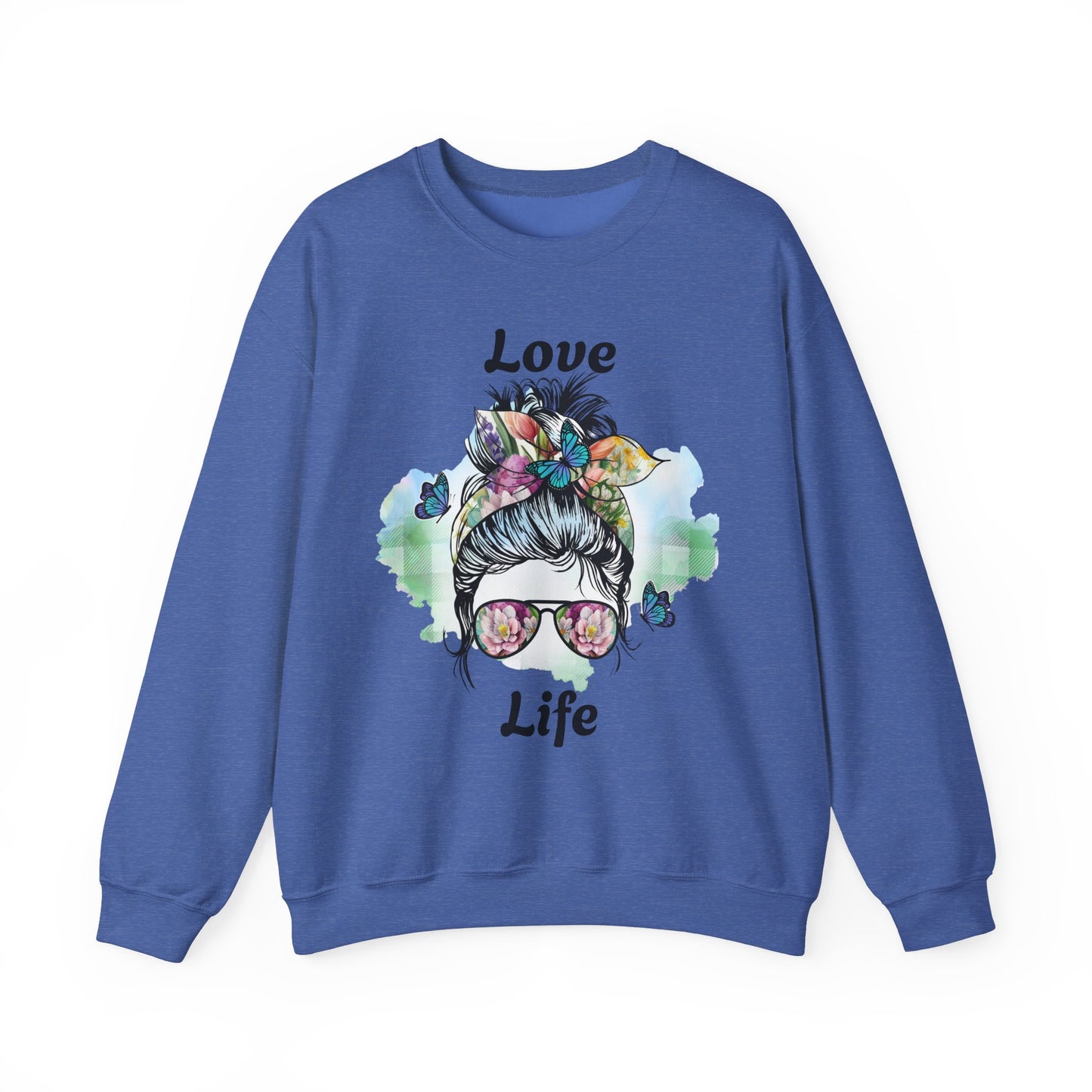 Love Life Unisex Heavy Blend Crewneck Sweatshirt - Stylish and Comfortable