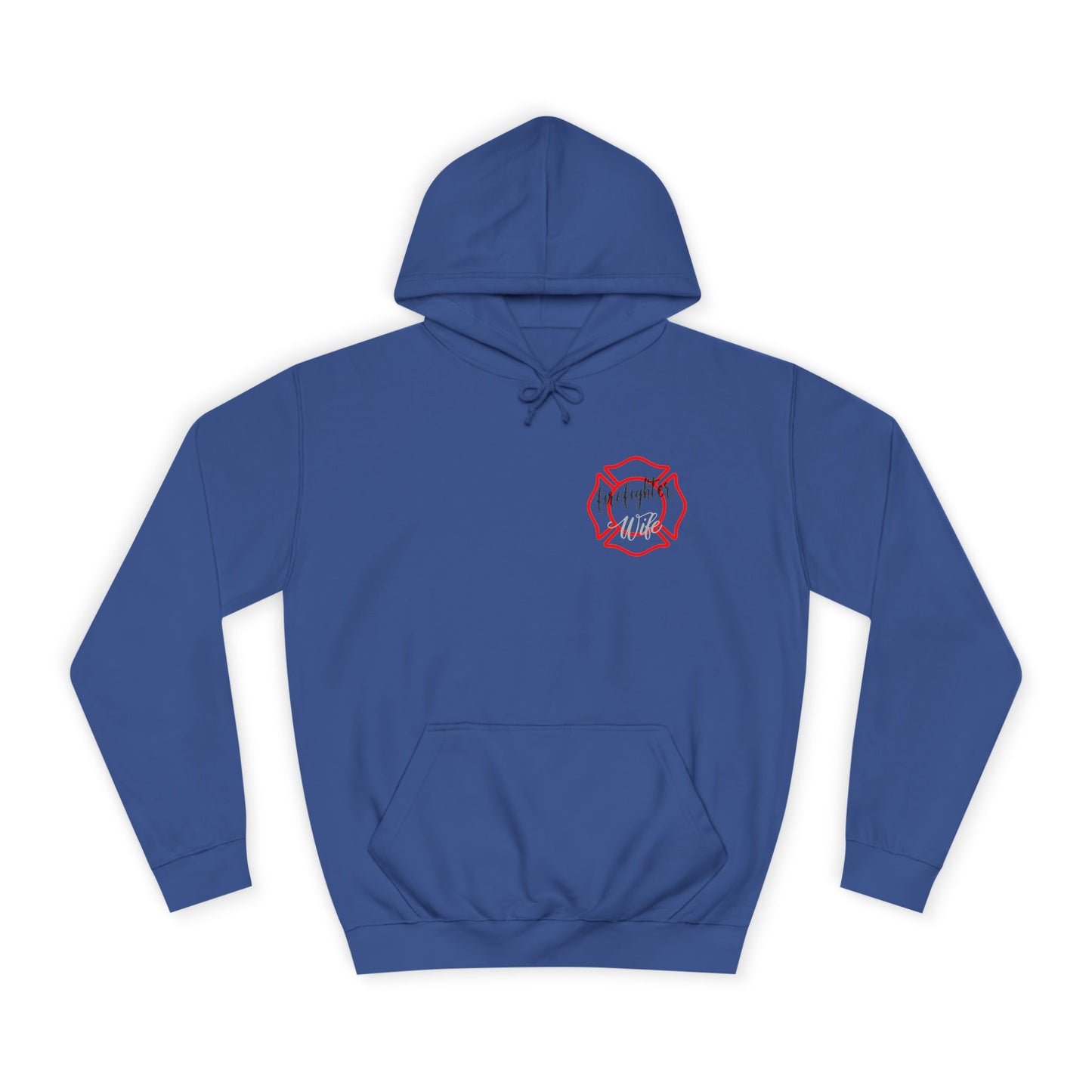 Firefighter Wife Unisex College Hoodie – Stylish Comfort for Celebrating Love & Dedication