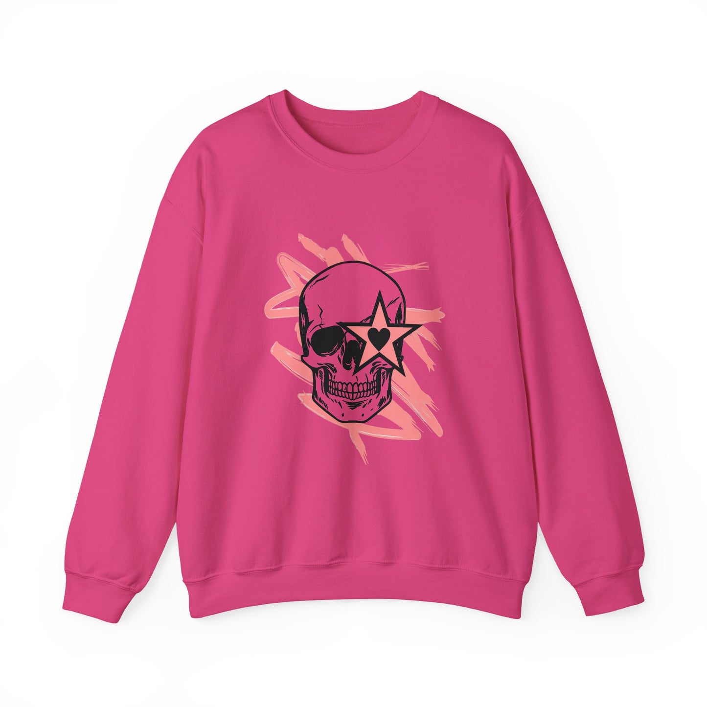 Edgy Skull Graphic Crewneck Sweatshirt - Unisex Heavy Blend™