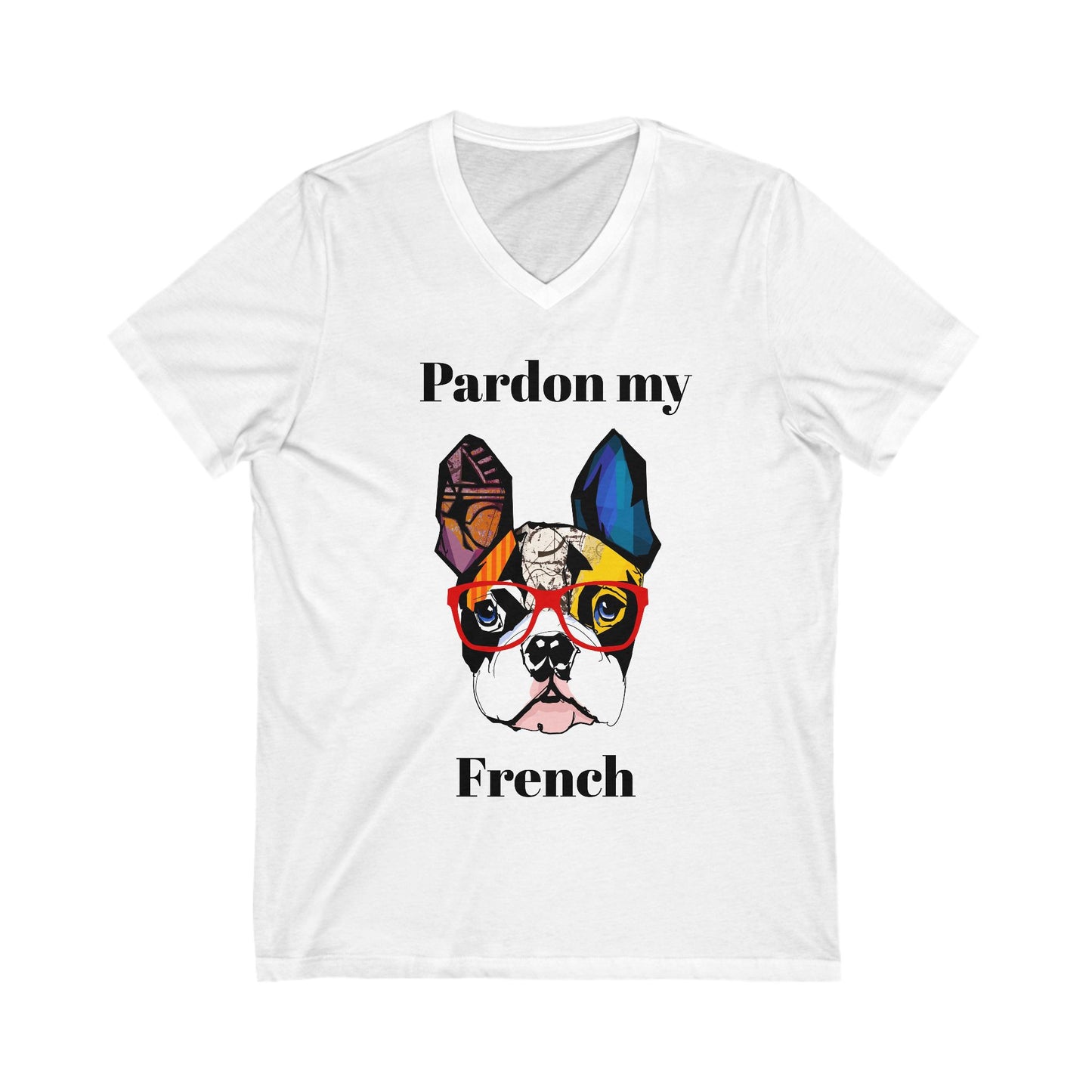 Unisex Jersey Short Sleeve V-Neck Tee