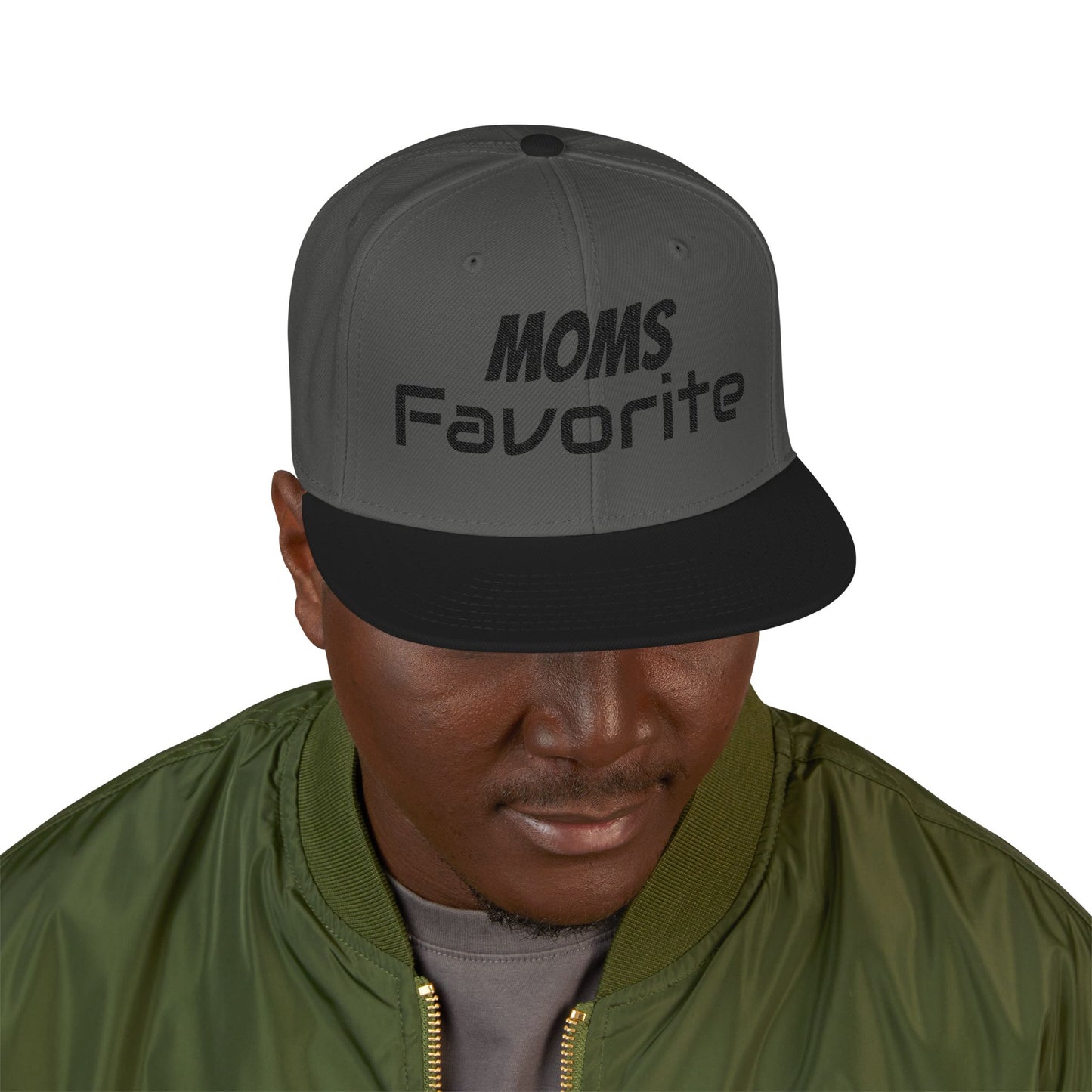 MOM'S FAVORITE Snapback Hat | Stylish Embroidered Cap for Moms | Perfect Gift for Mother's Day, Birthdays, Family Outings, Casual Wear