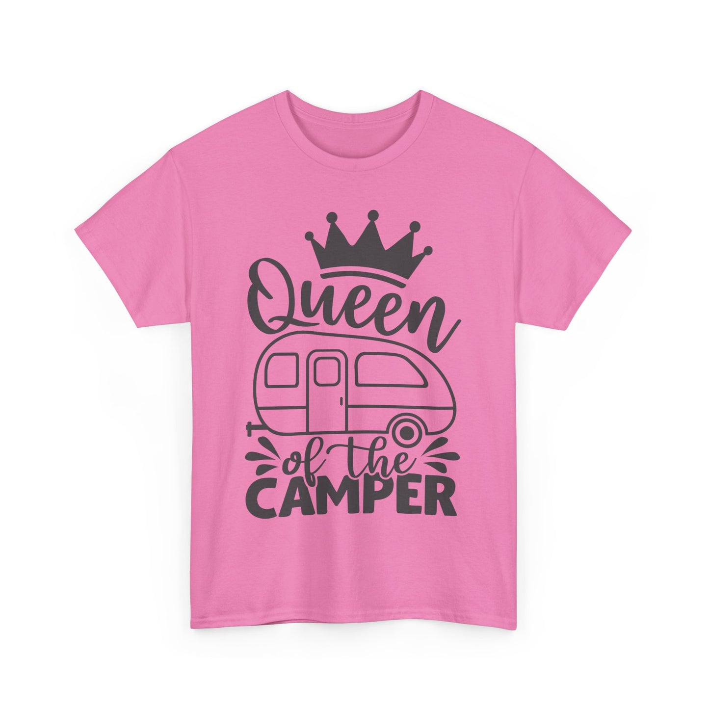 Queen of the Camper Unisex Heavy Cotton Tee - Perfect for Adventure Lovers