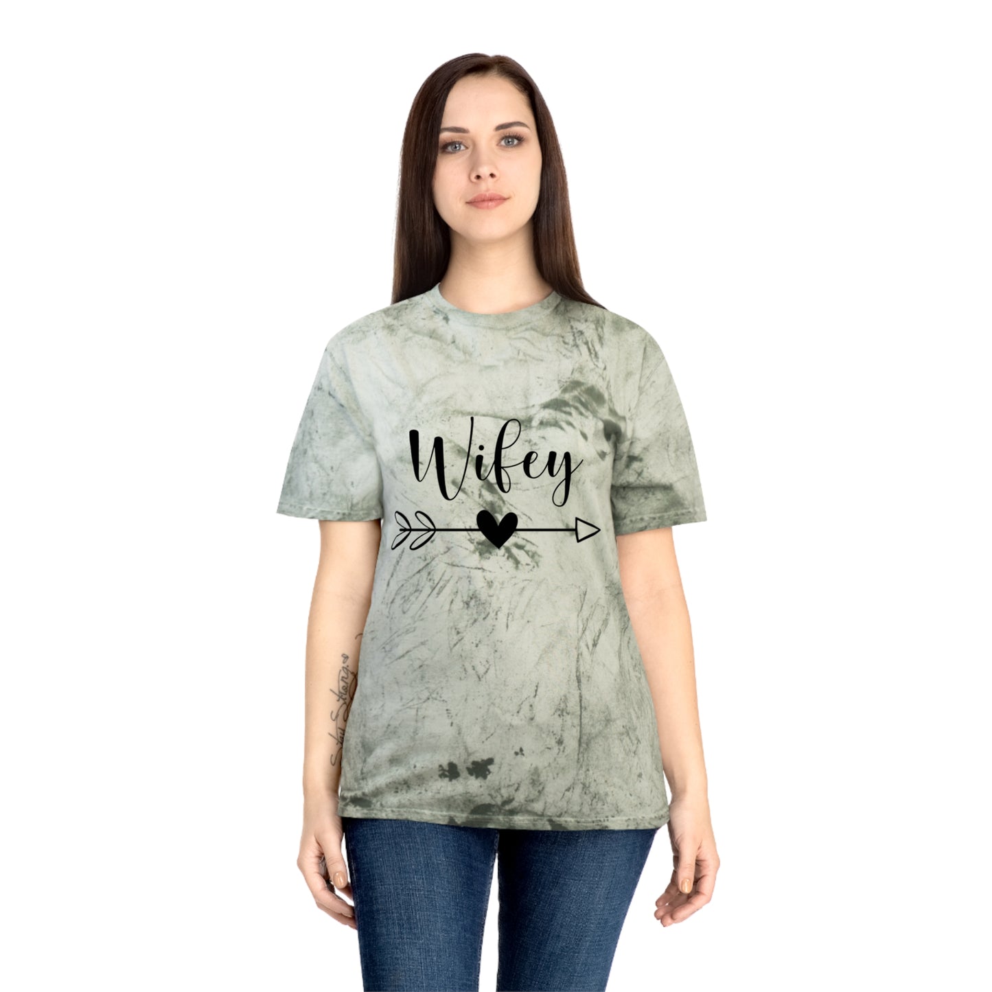 Unisex Color Blast T-Shirt - Wifey Tee, Stylish Casual Wear, Gift for Brides, Anniversary Gift, Trendy Graphic Tee