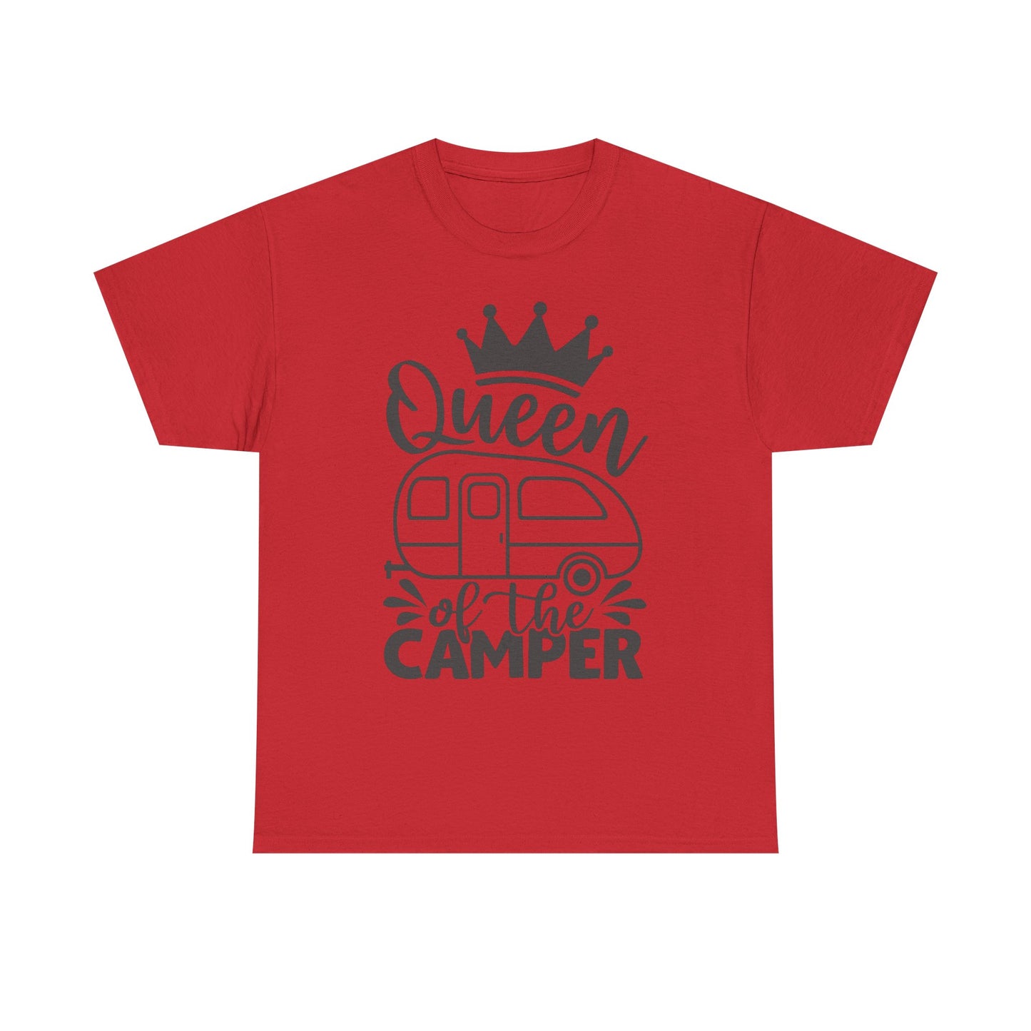 Queen of the Camper Unisex Heavy Cotton Tee - Perfect for Adventure Lovers