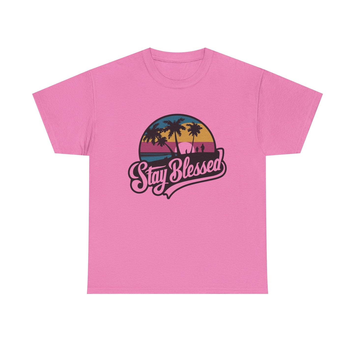 Stay Blessed Unisex Heavy Cotton Tee – Casual Comfort for Positive Vibes