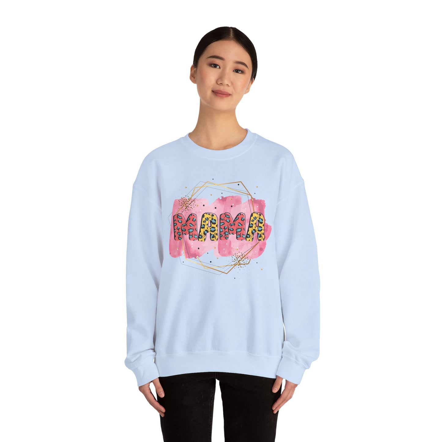 Mama Pride Crewneck Sweatshirt - Trendy Unisex Heavy Blend