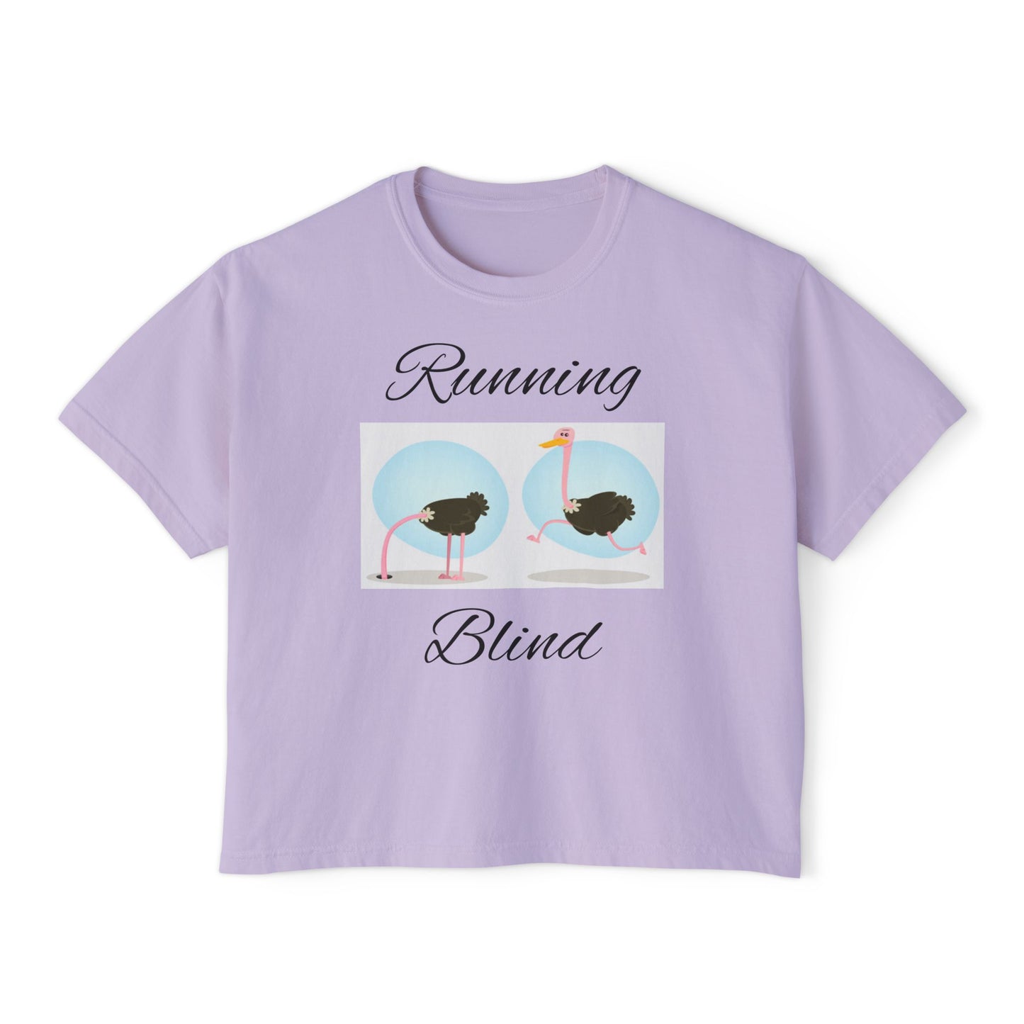 Women's Boxy Tee - Boxy Running Blind Tee