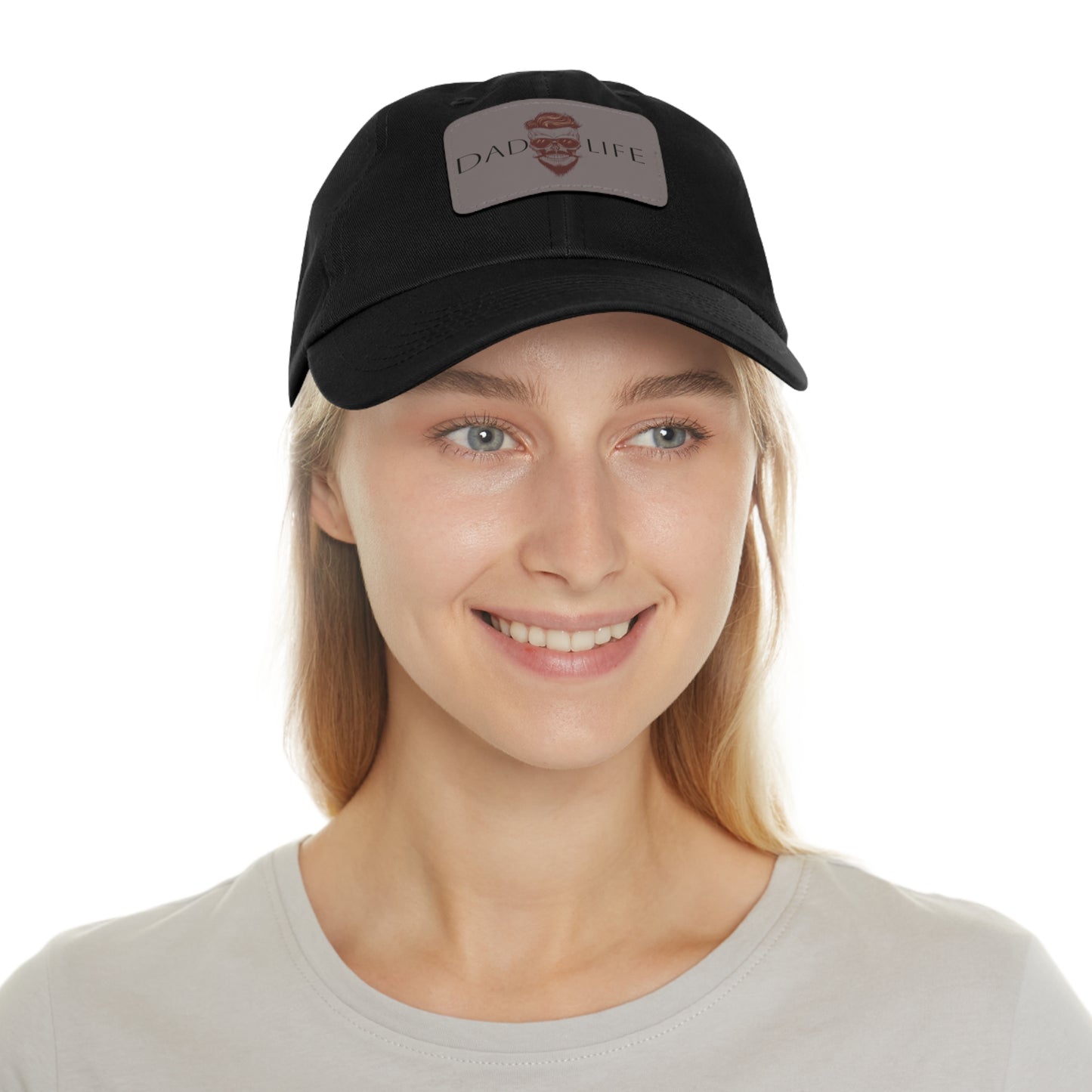 Dad Hat with Leather Patch (Rectangle) (Copy)