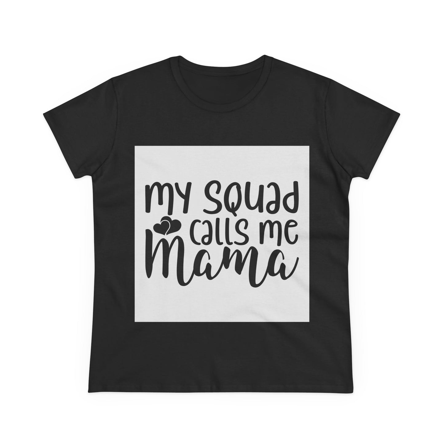Mama Squad Women's Midweight Cotton Tee - Perfect for Mother's Day and Everyday Wear