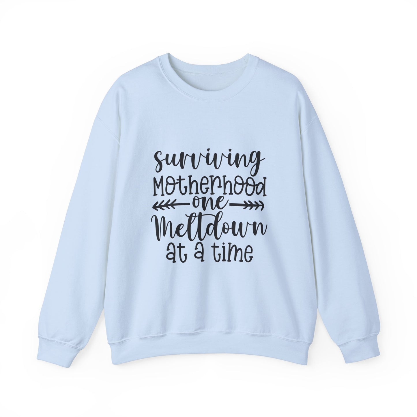 Surviving Motherhood Crewneck Sweatshirt - Cozy Gift for Moms