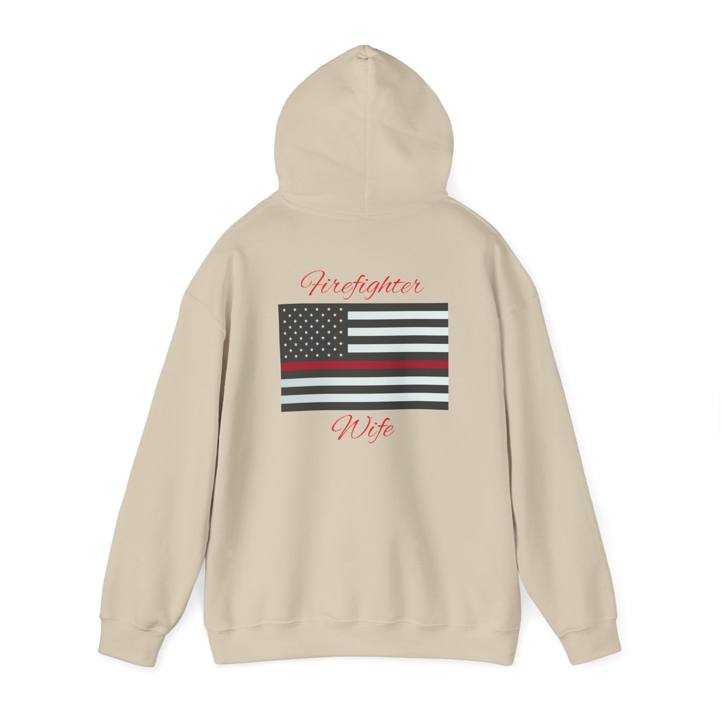 Firefighter Wife Hooded Sweatshirt - Unisex Heavy Blend™ - Support & Honor