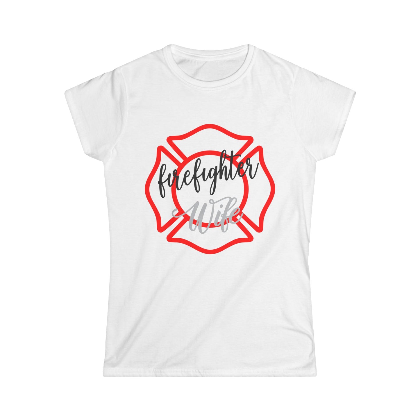 Firefighter Wife Softstyle Tee | Perfect Gift for Firefighter Wives