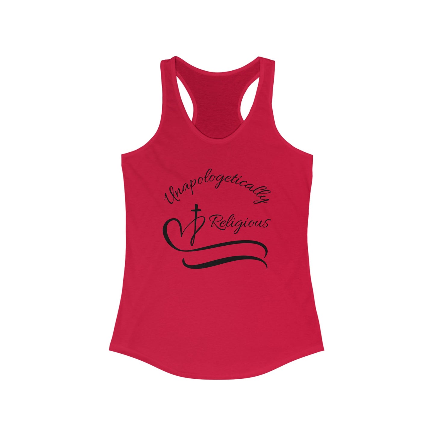 Unapologetically Religious Racerback Tank - Faith Inspired Apparel, Summer Workout Top, Christian Gift, Spiritual Activewear, Casual Wear