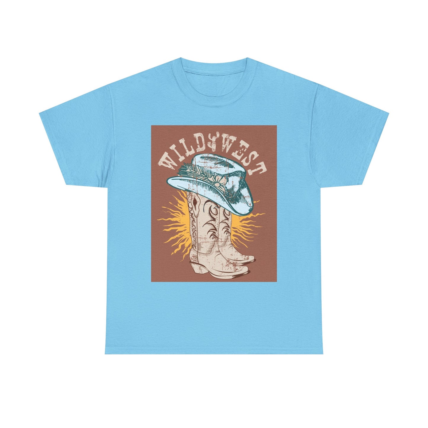 Wild West Cowboy Tee, Graphic Tee, Western Style Shirt, Country Music Apparel, Rodeo Outfit, Gift for Cowpoke Lovers
