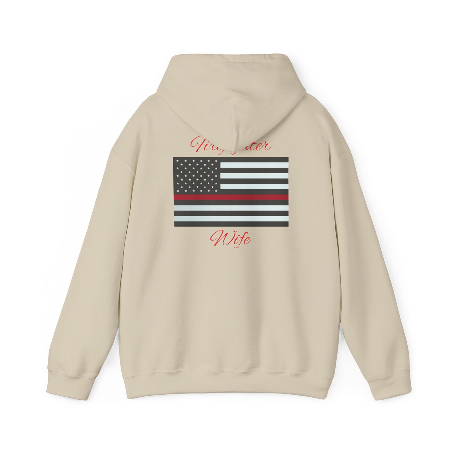 Firefighter Wife Hooded Sweatshirt - Unisex Heavy Blend™ - Support & Honor