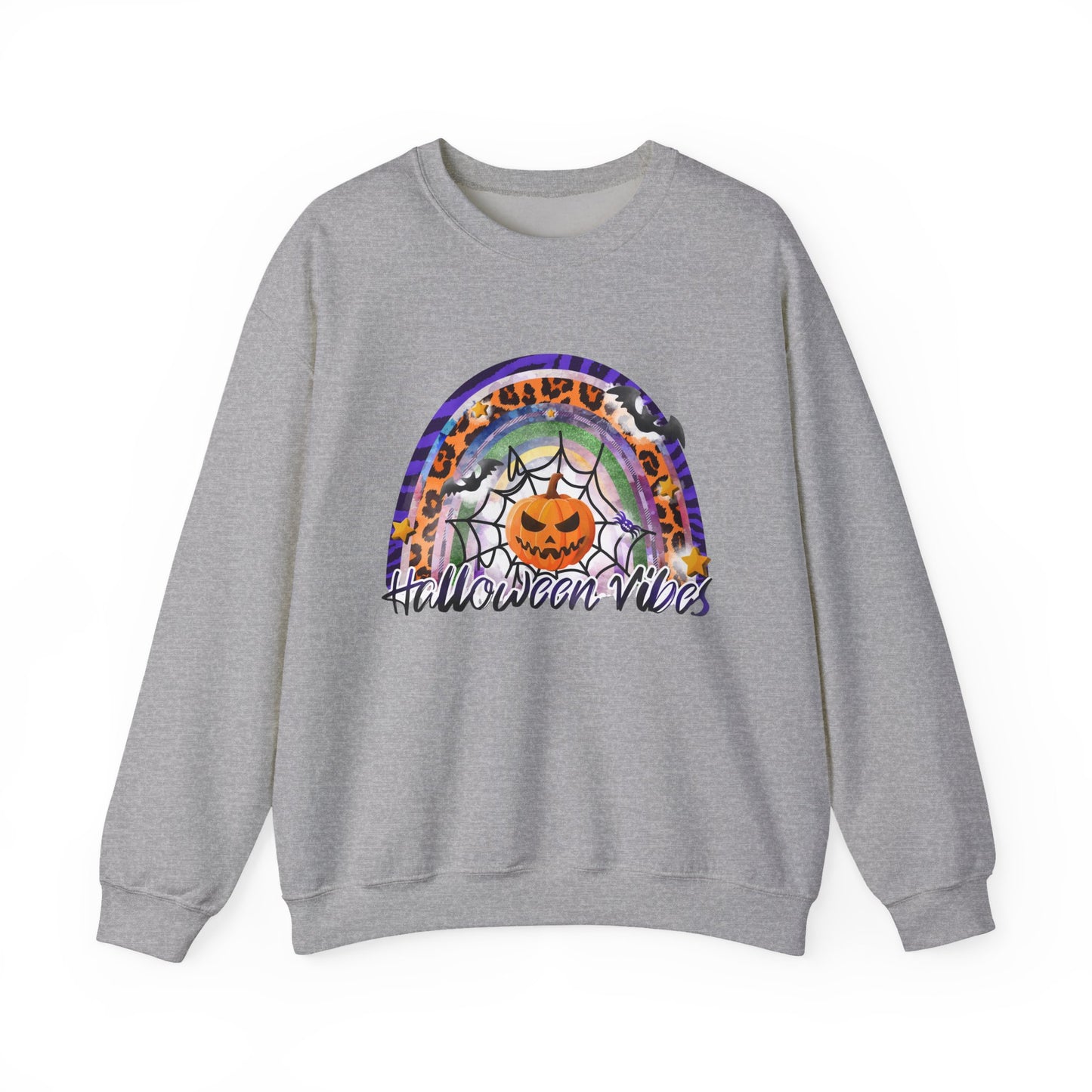 Halloween Vibes Crewneck Sweatshirt | Unisex Autumn Apparel, Cozy Fall Fashion, Halloween Gifts, Spooky Season Outfit, Pumpkin Sweatshirt