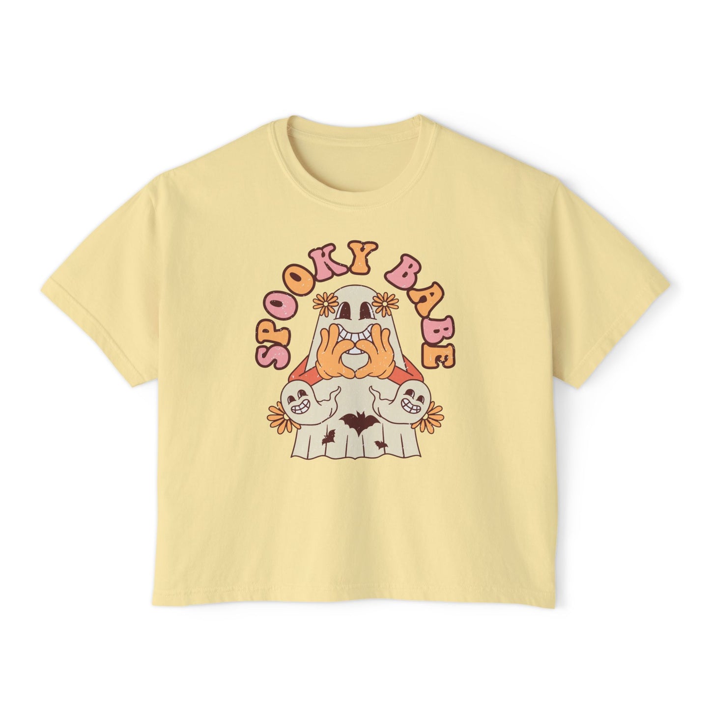Spooky Babe Women's Boxy Tee | Halloween Shirt, Cute Tee, Graphic Tee, Fall Fashion, Gift for Her