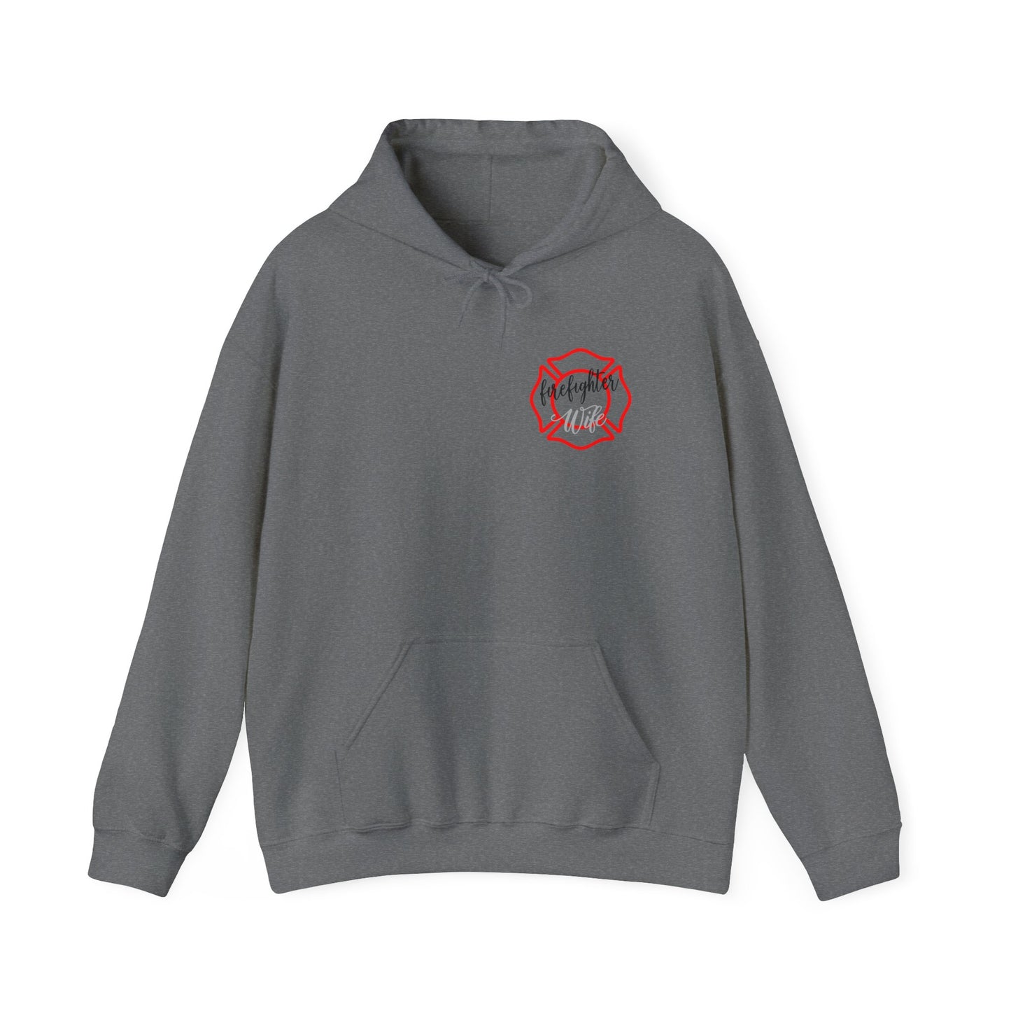 Firefighter Wife Hooded Sweatshirt - Unisex Heavy Blend with Uplifting Design