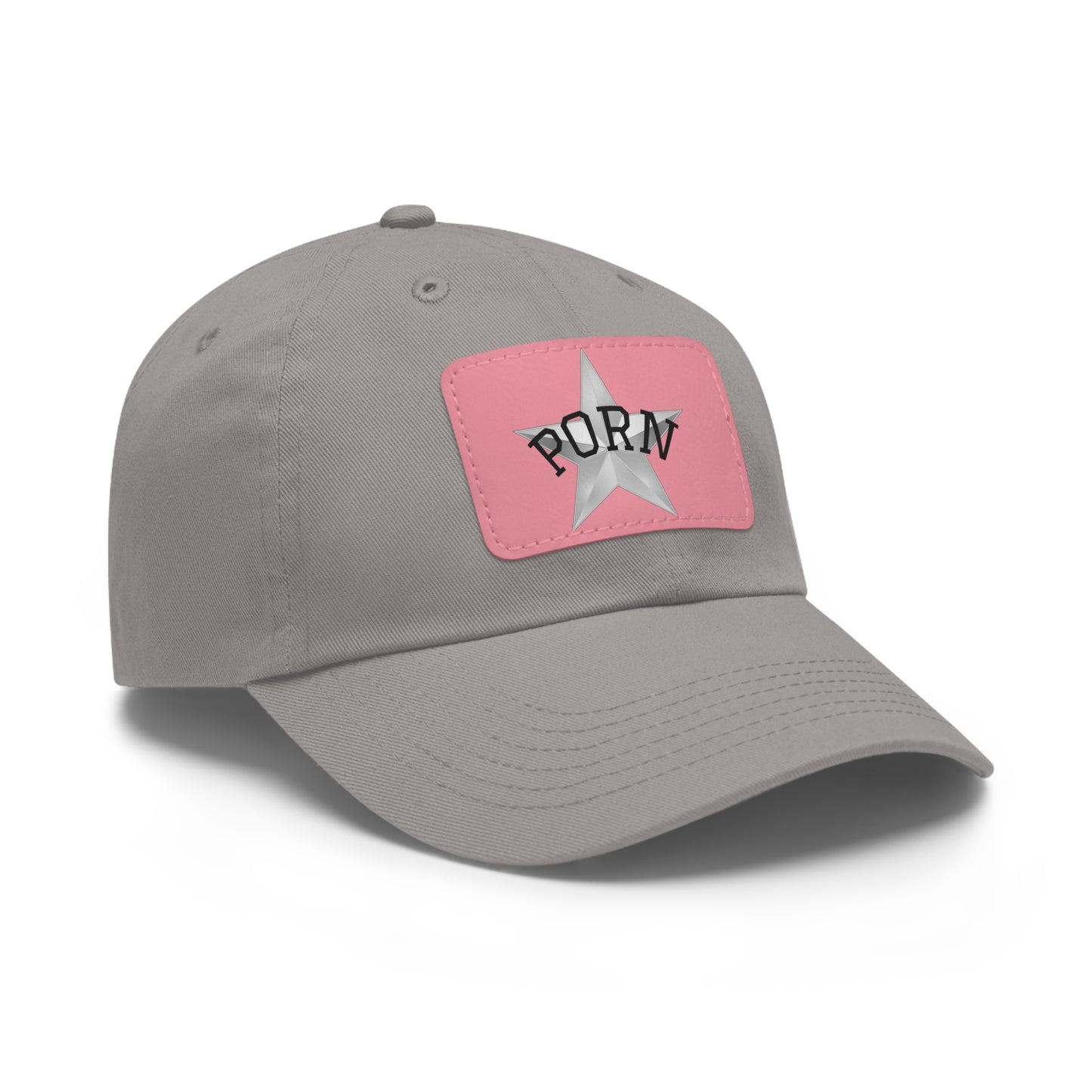 Stylish Dad Hat with Leather Patch, Casual Cap for Men, Summer Accessory, Fun Gift for Dads, Trendy Headwear. fun gifts for her, stylish womens hat