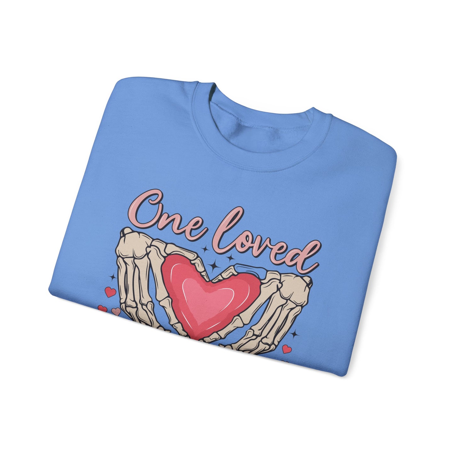 One Loved Mama Crewneck Sweatshirt, Perfect Gift for Moms, Cozy Layer for Birthdays, Mother's Day, Heartfelt Gift Idea