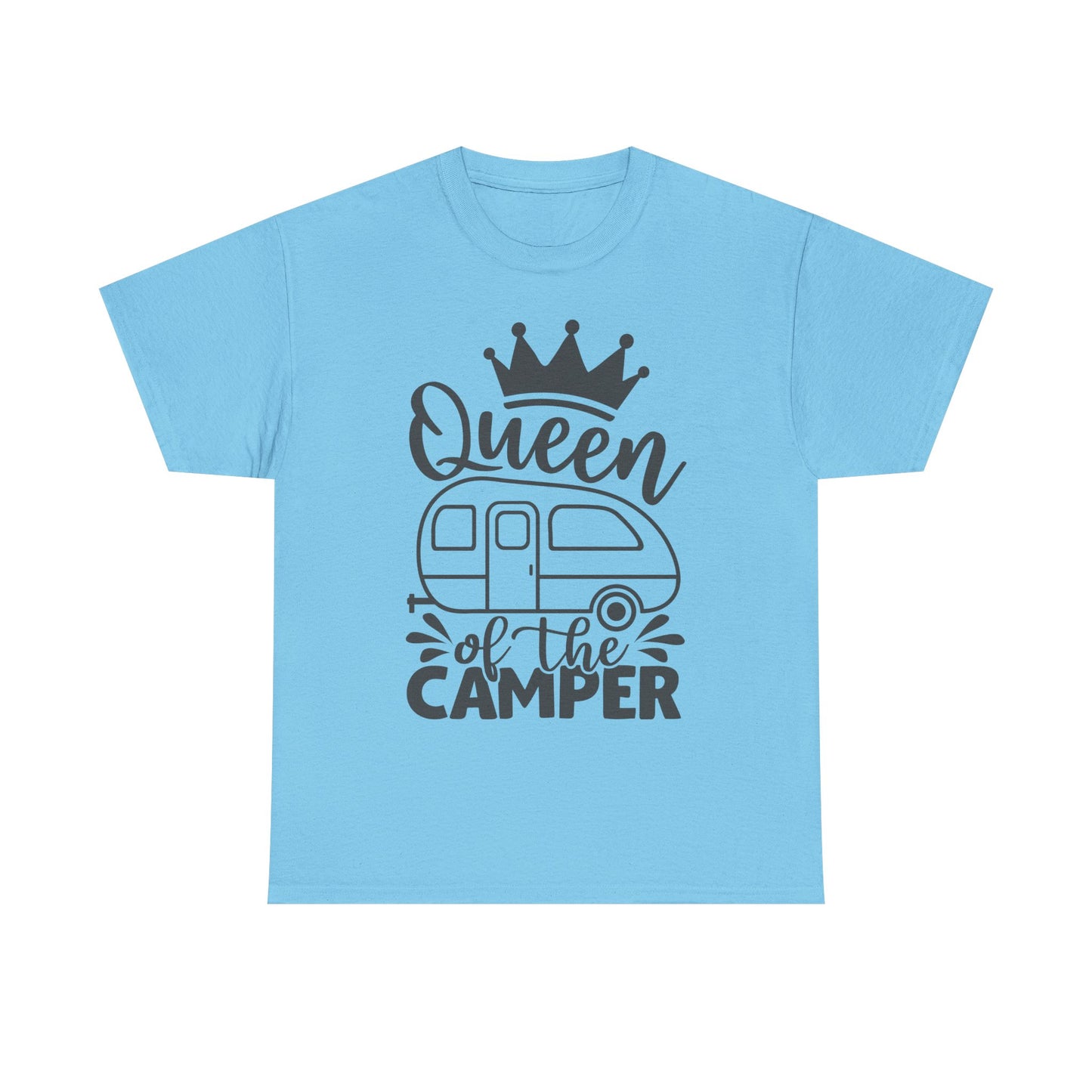 Queen of the Camper Unisex Heavy Cotton Tee - Perfect for Adventure Lovers