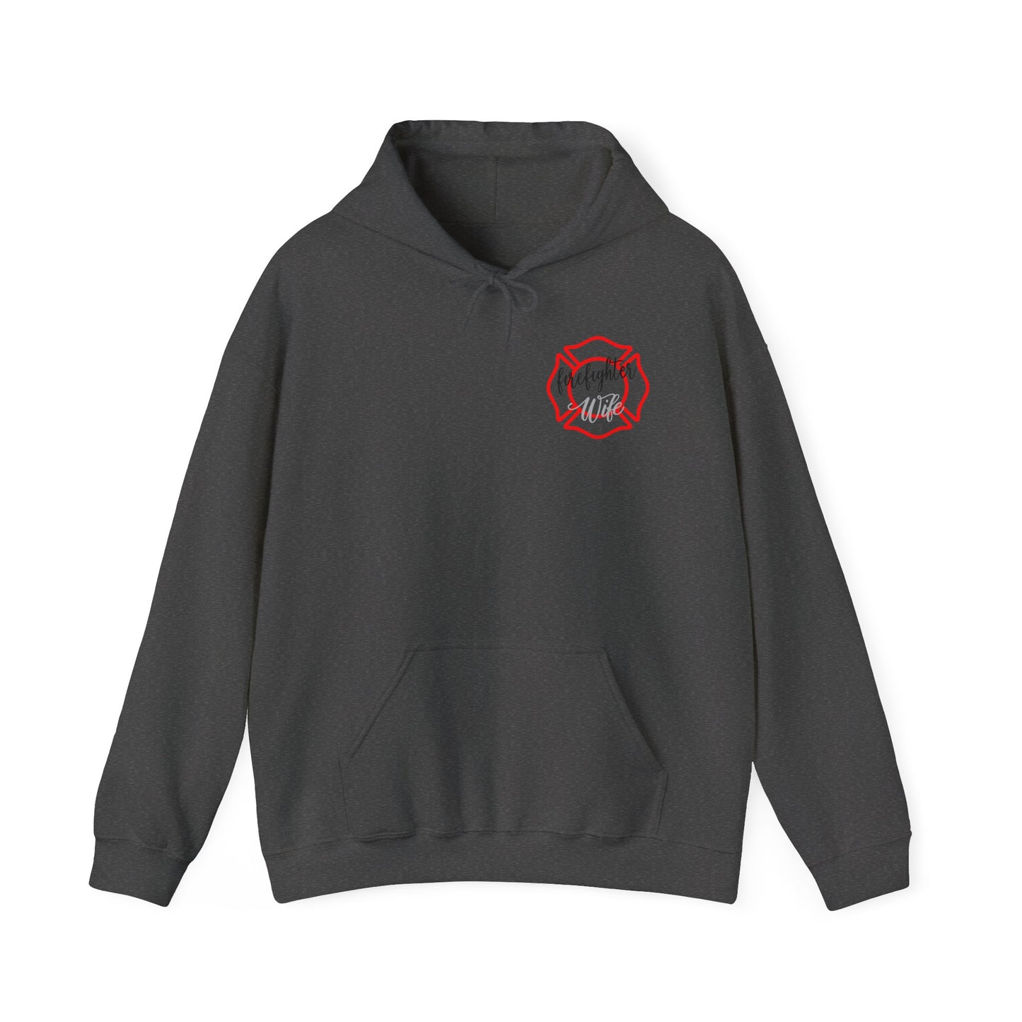 Firefighter Wife Hooded Sweatshirt - Unisex Heavy Blend™ - Support & Honor
