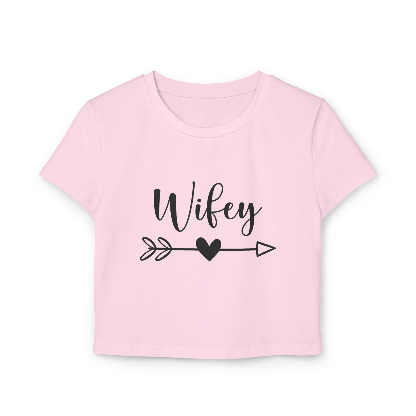 Wifey Baby Tee, Cute Women's T-Shirt, Fun Gift for Her, Casual Top, Anniversary Outfit, Valentine's Day Gift