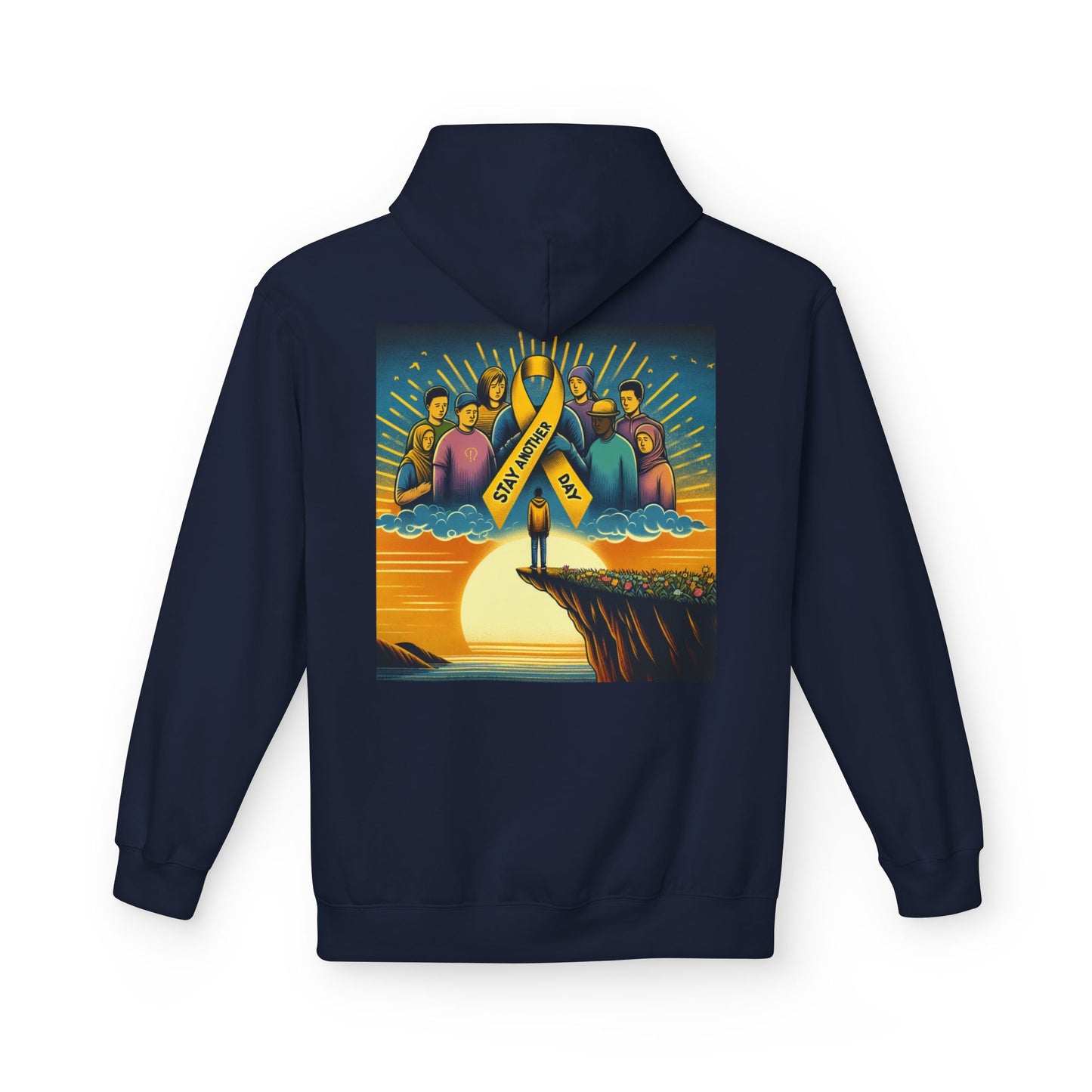 Stay Another Day Hoodie, Inspirational Fleece Sweatshirt, Unisex Gift, Motivational Apparel, Casual Hoodie for Everyday Wear