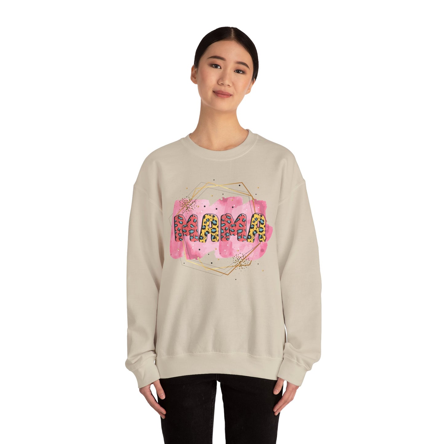 Mama Pride Crewneck Sweatshirt - Trendy Unisex Heavy Blend