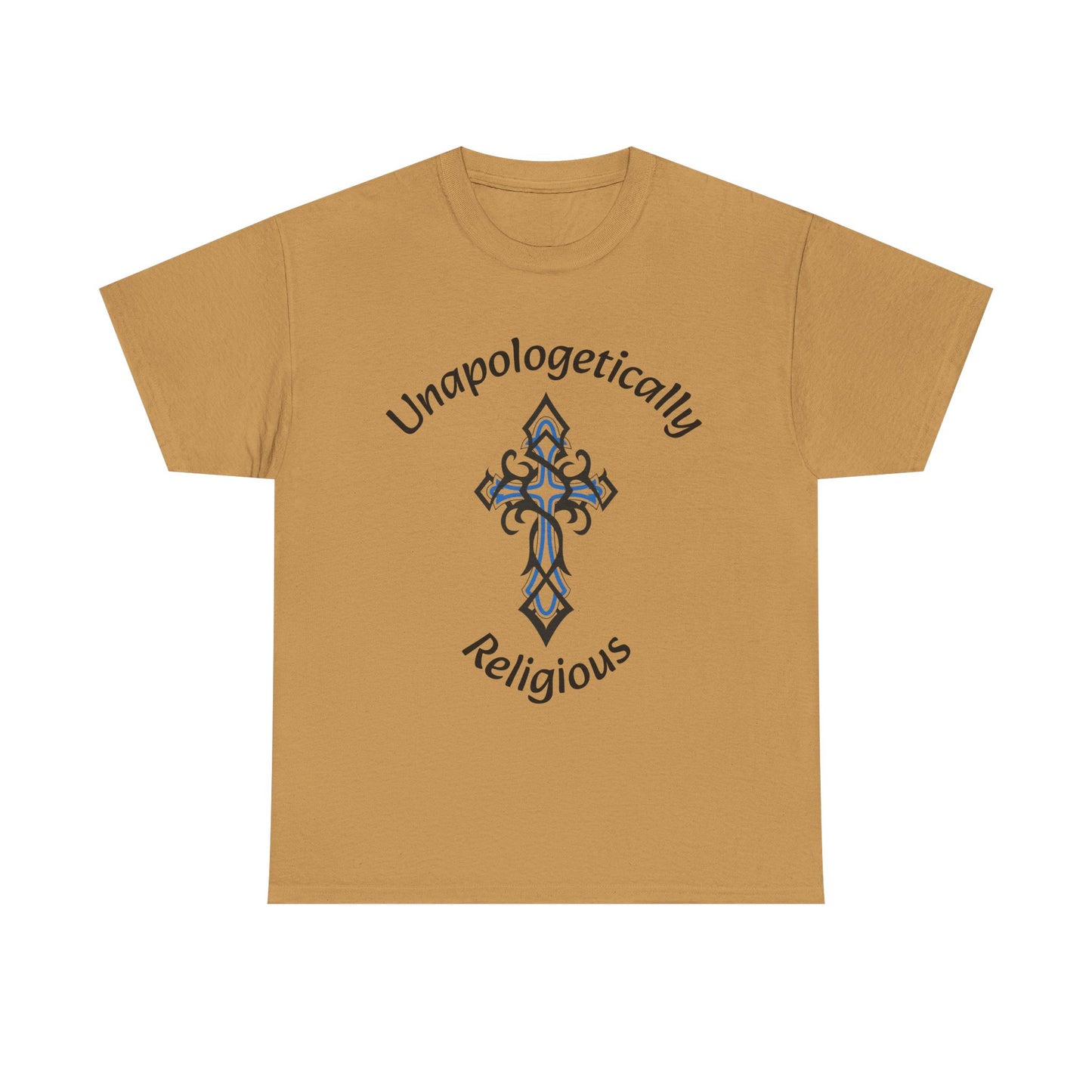 Unapologetically Religious Unisex Heavy Cotton Tee | Faith Shirt, Inspirational Gift, Casual Wear, Church Event, Christian Apparel