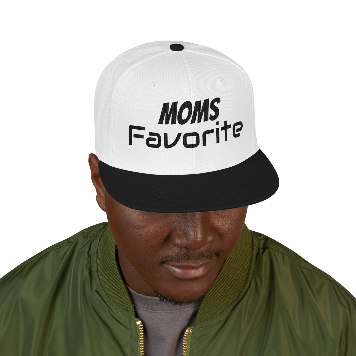 MOM'S FAVORITE Snapback Hat | Stylish Embroidered Cap for Moms | Perfect Gift for Mother's Day, Birthdays, Family Outings, Casual Wear