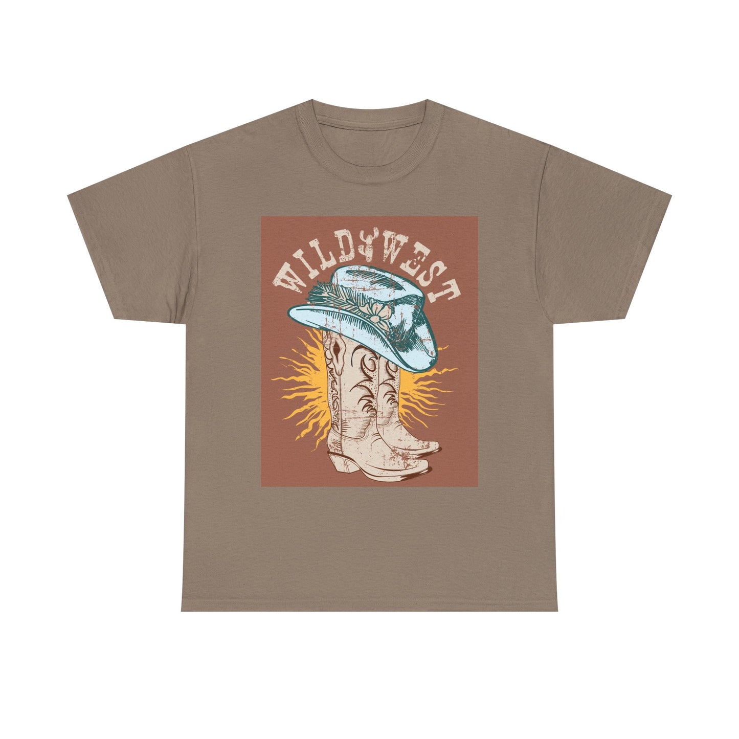 Wild West Cowboy Tee, Graphic Tee, Western Style Shirt, Country Music Apparel, Rodeo Outfit, Gift for Cowpoke Lovers