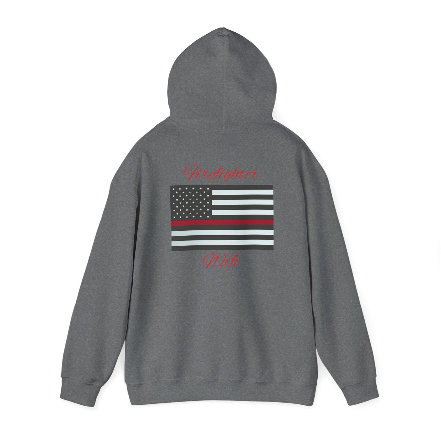 Firefighter Wife Hooded Sweatshirt - Unisex Heavy Blend™ - Support & Honor