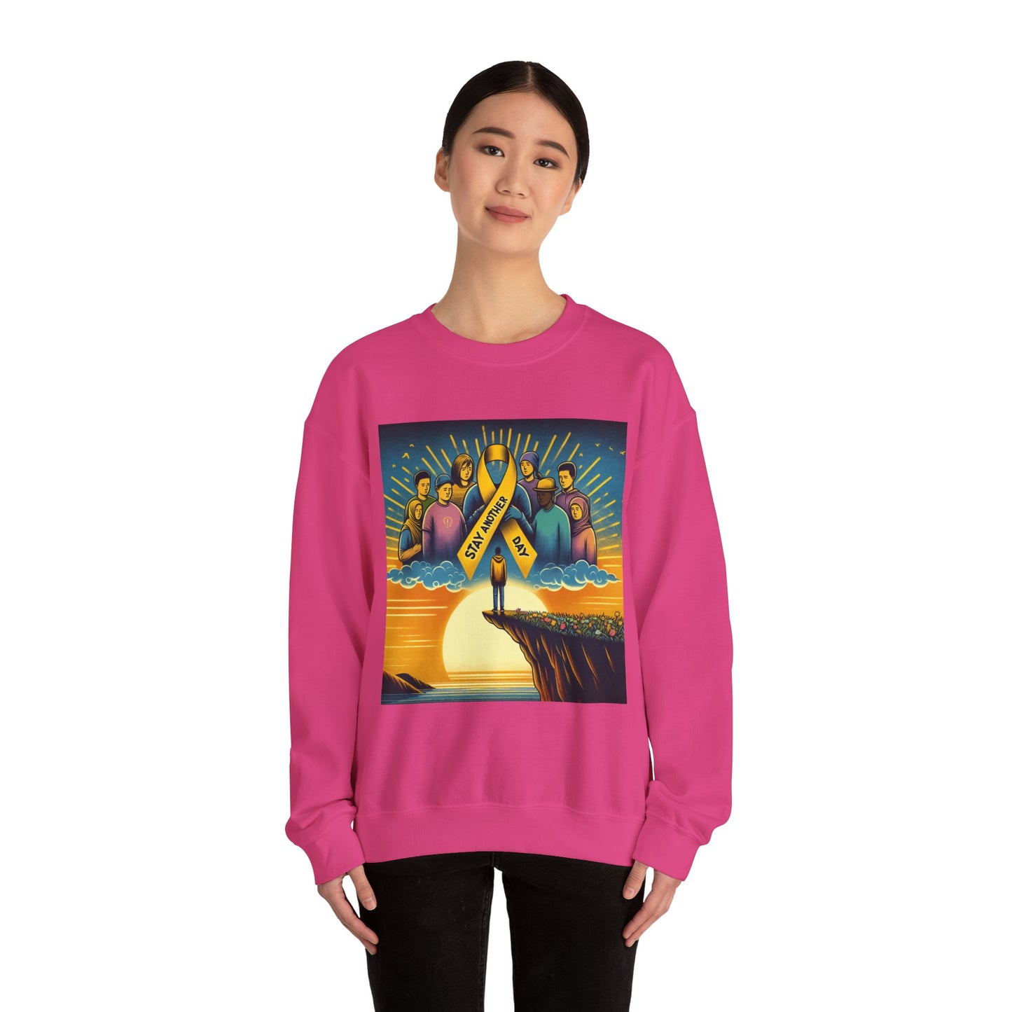 Suicide Prevention Awareness Sweatshirt, Stay Another Day, You Matter, Mental Health Support, Crewneck Jumper, Unisex Hoodie