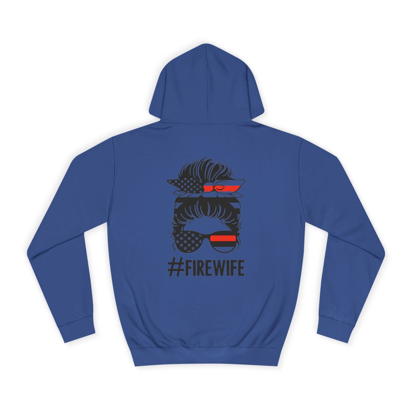 Firefighter Wife Unisex College Hoodie – Stylish Comfort for Celebrating Love & Dedication