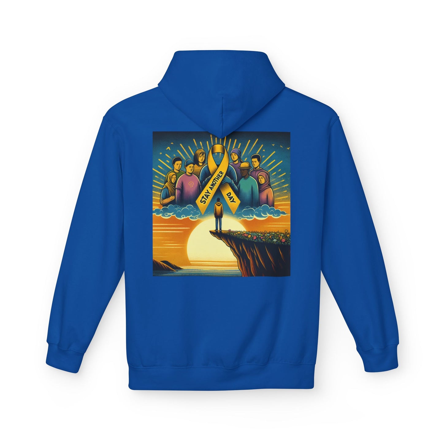 Stay Another Day Hoodie, Inspirational Fleece Sweatshirt, Unisex Gift, Motivational Apparel, Casual Hoodie for Everyday Wear