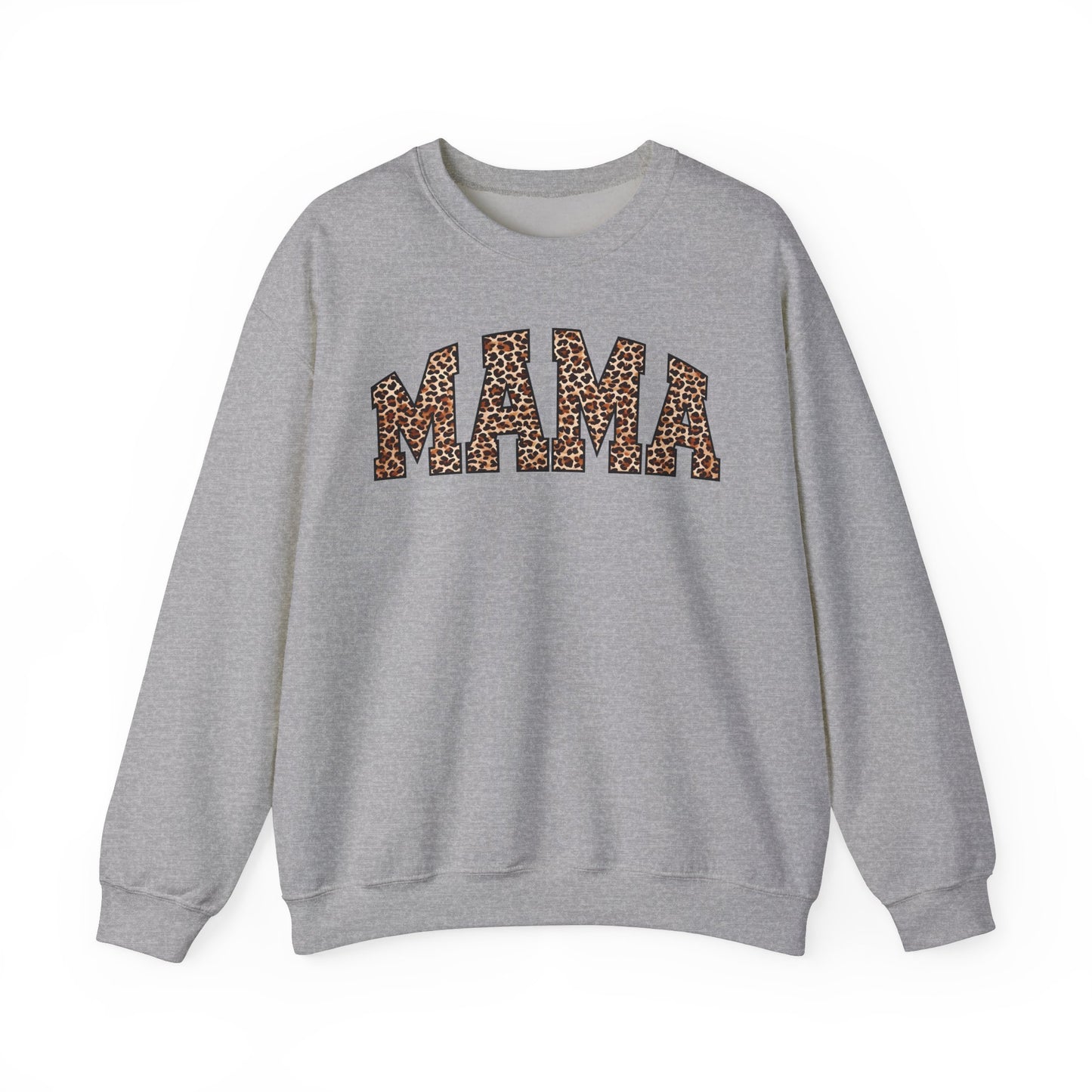 Mama Leopard Print Crewneck Sweatshirt - Unisex Heavy Blend™