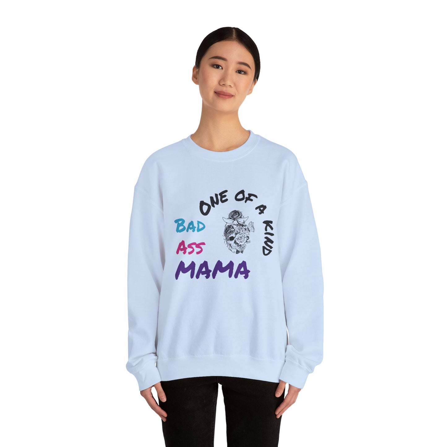 One of a Kind Bad Ass Mama Sweatshirt - Unisex Heavy Blend™ Crewneck