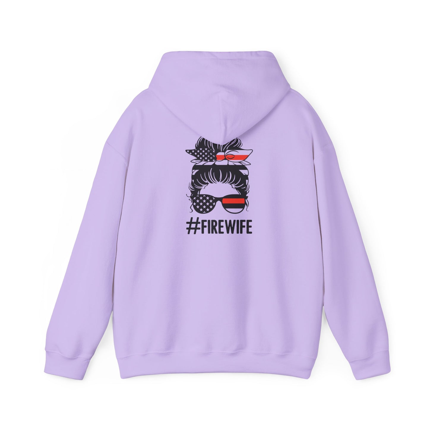 Firefighter Wife Hooded Sweatshirt - Unisex Heavy Blend with Uplifting Design