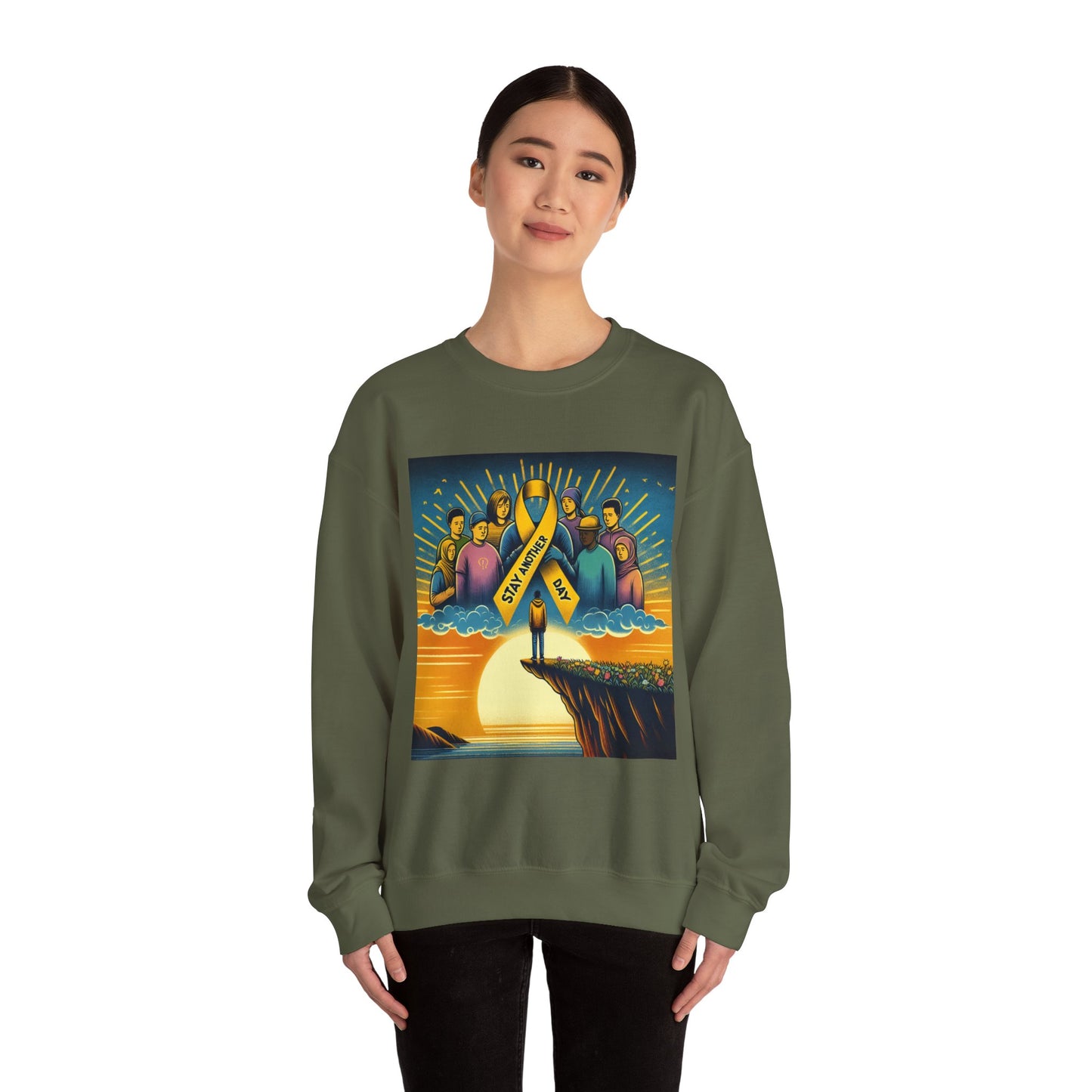 Suicide Prevention Awareness Sweatshirt, Stay Another Day, You Matter, Mental Health Support, Crewneck Jumper, Unisex Hoodie