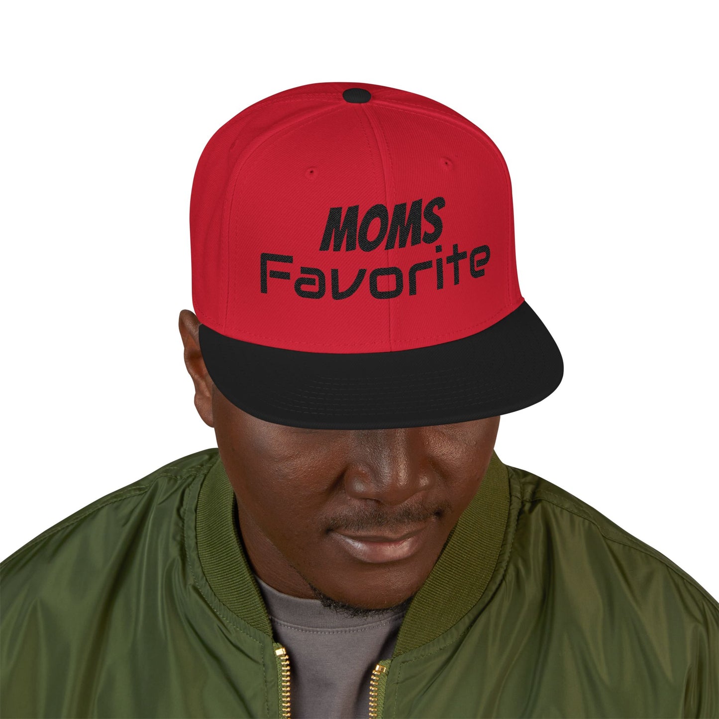 MOM'S FAVORITE Snapback Hat | Stylish Embroidered Cap for Moms | Perfect Gift for Mother's Day, Birthdays, Family Outings, Casual Wear