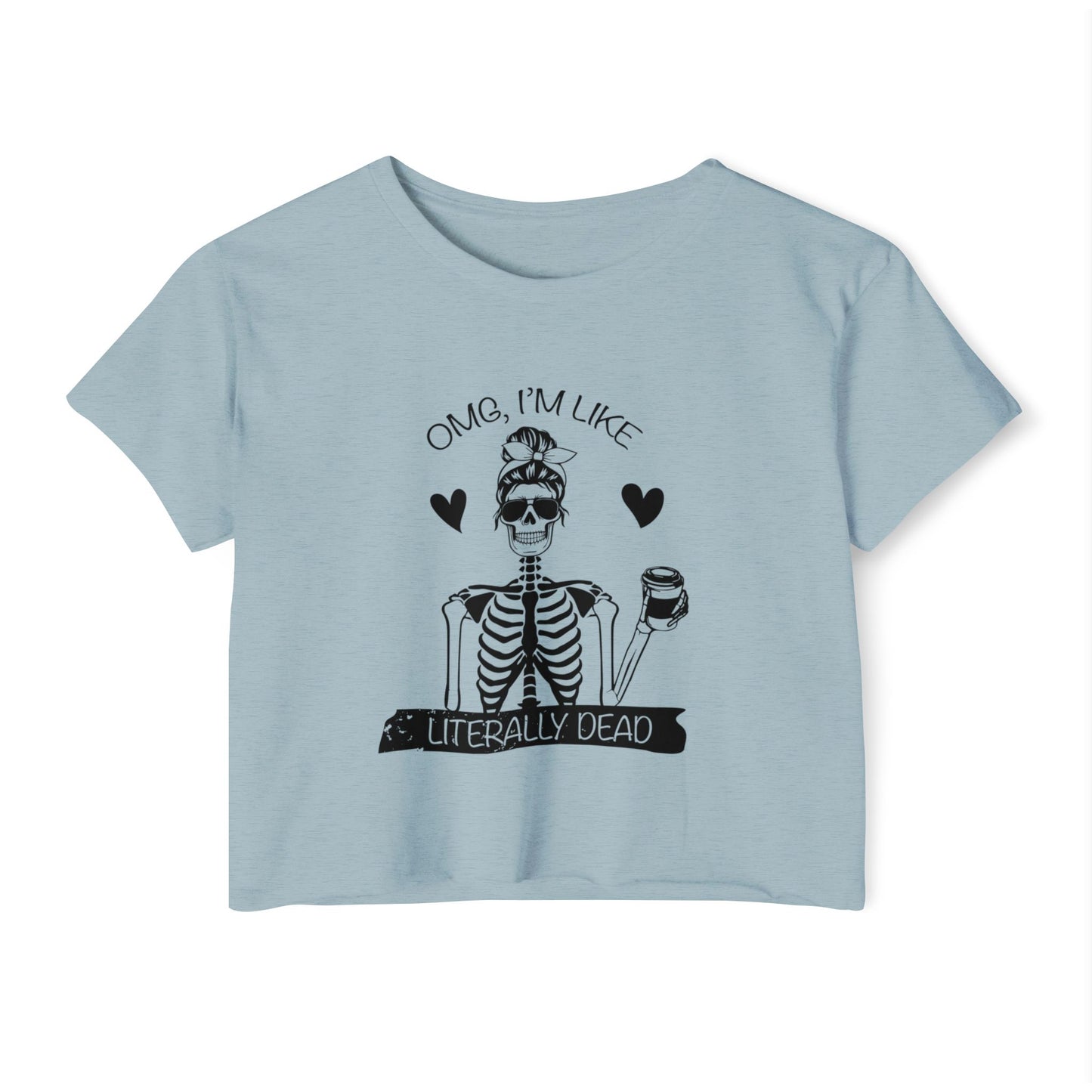 Women's Festival Crop Top, Fun Summer Tee, Halloween Party Shirt, Trendy Graphic Top, Casual Weekend Outfit