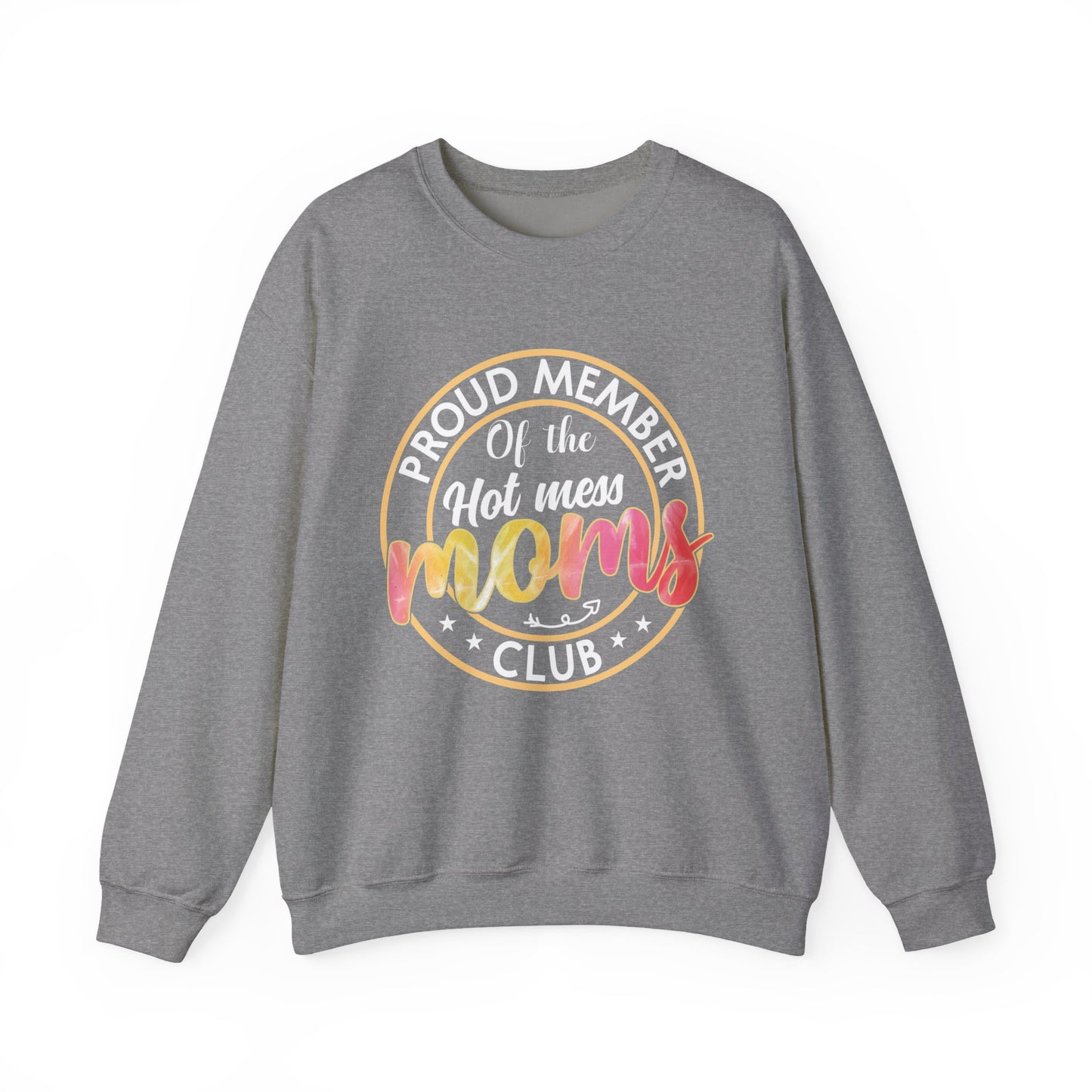 Moms Circle Crewneck Sweatshirt - Cozy Gift for Mothers, Perfect for Mother's Day, Family Gatherings, Casual Wear, Everyday Comfort