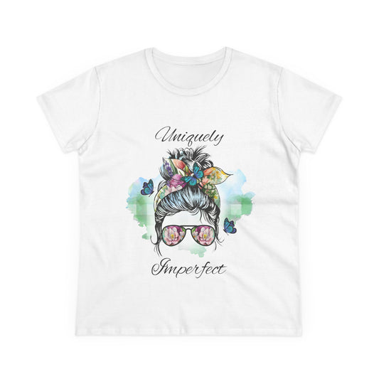 Women's Uniquely Imperfect Graphic Tee - Midweight Cotton Shirt