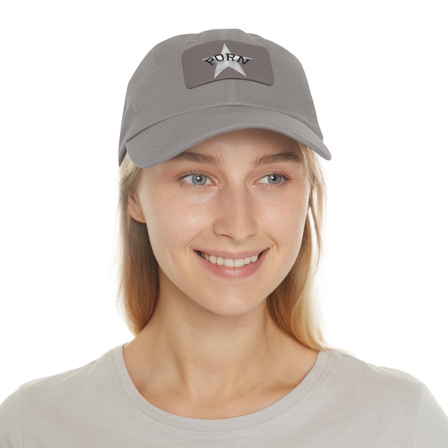 Stylish Dad Hat with Leather Patch, Casual Cap for Men, Summer Accessory, Fun Gift for Dads, Trendy Headwear. fun gifts for her, stylish womens hat